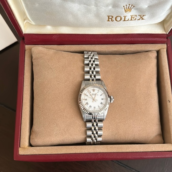 Rolex Oyster Perpetual Steel White Gold Watch - Picture 2 of 15